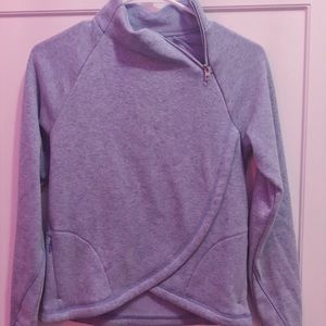 athlete girl fleece quarter zip